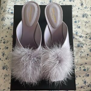 Saint Laurent Mae Slip On Mules